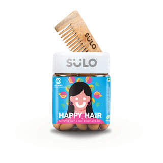 Sulo Nutrition Happy Hair Biotin Amla Hair Gummy With Multivitamin (HER)